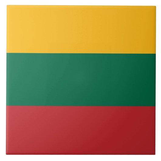 litauische Flagge Fliese (Vorderseite)