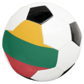 litauische Flagge Fußball (Dreiviertel)