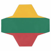 litauische Flagge Fußball (Flach)