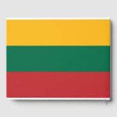 litauische Flagge Gästebuch (Rückseite)