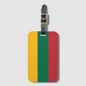 litauische Flagge Gepäckanhänger (Vorderseite Vertikal)