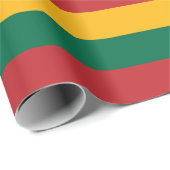 litauische Flagge Geschenkpapier (Rolleneckpunkt)