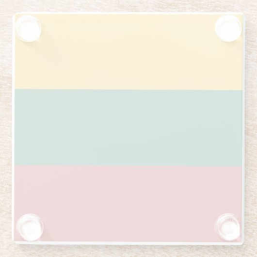 litauische Flagge Glasuntersetzer (Rückseite)