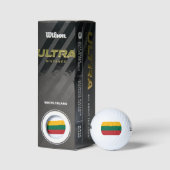 litauische Flagge Golfball (Verpackungen)