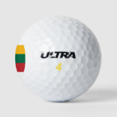 litauische Flagge Golfball (Logo)