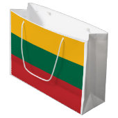 litauische Flagge Große Geschenktüte (Vorderseite Schrägansicht)