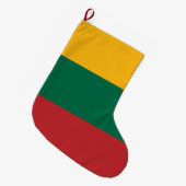 litauische Flagge Großer Weihnachtsstrumpf (Vorderansicht (hängend))
