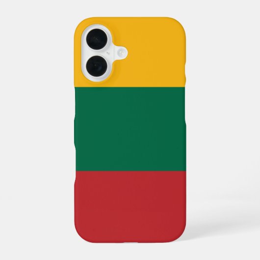 litauische Flagge iPhone 16 Hülle (Rückseite)