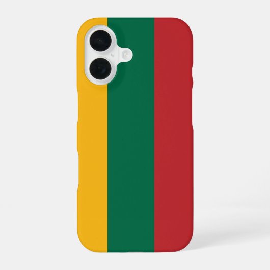 litauische Flagge iPhone 16 Hülle (Rückseite)