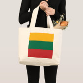 litauische Flagge Jumbo Stoffbeutel (Vorderseite (Produkt))