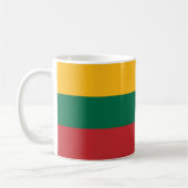 litauische Flagge Kaffeetasse (Links)
