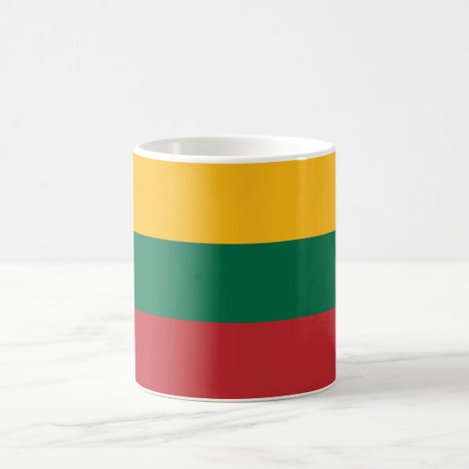litauische Flagge Kaffeetasse (Mittel)