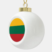 Litauische Flagge Keramik Kugel-Ornament (Rechts)