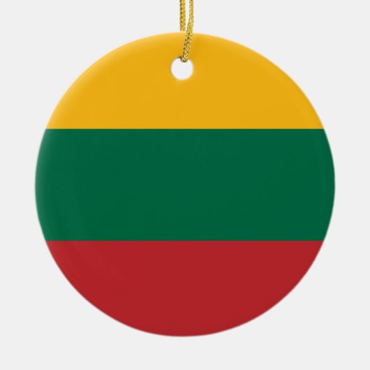 litauische Flagge Keramik Ornament (Vorne)