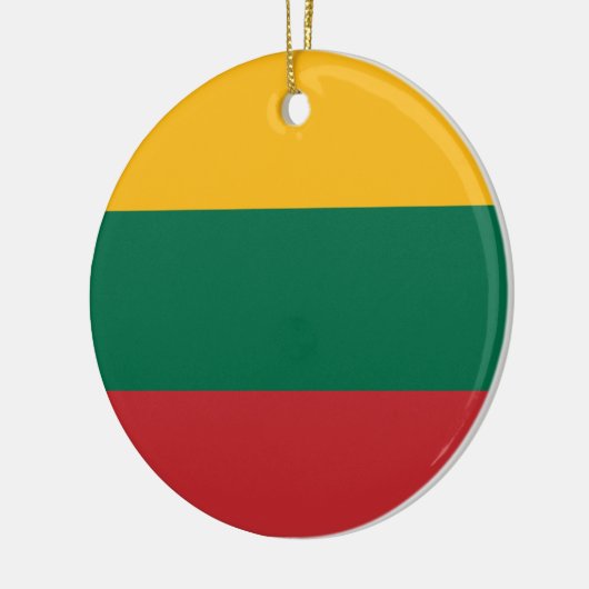 litauische Flagge Keramik Ornament (Links)