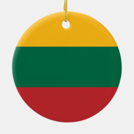 litauische Flagge Keramik Ornament (Hinten)