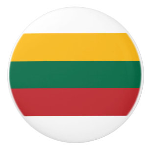 litauische Flagge Keramikknauf
