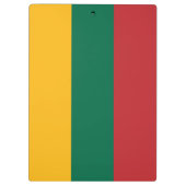 litauische Flagge Klemmbrett (Rückseite)