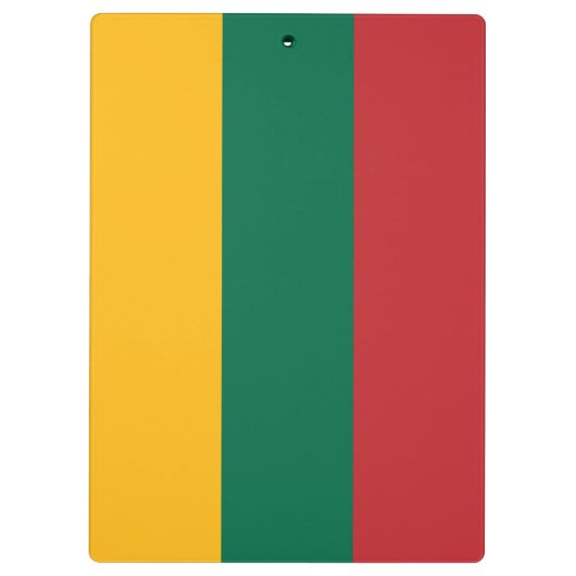 litauische Flagge Klemmbrett (Rückseite)