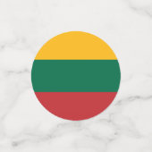 litauische Flagge Konfetti (Klein Vorderseite)