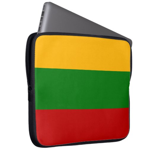Litauische Flagge Laptopschutzhülle (Vorne Rechts)