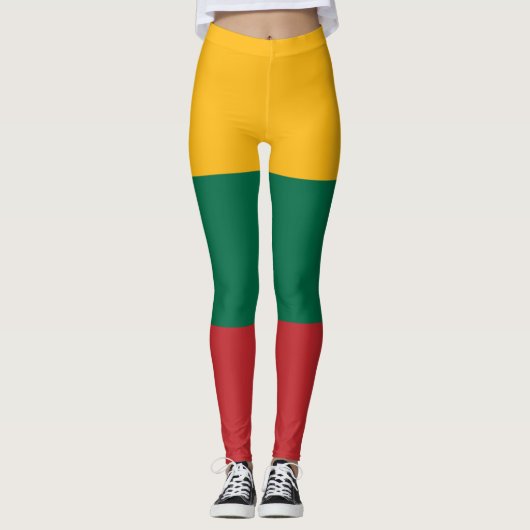 litauische Flagge Leggings (Vorderseite)