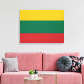 litauische Flagge Leinwanddruck (Insitu (Wohnzimmer))