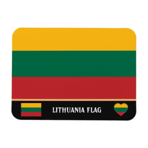 Litauische Flagge & Litauen - Reise, Urlaub /Sport Magnet