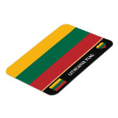 Litauische Flagge & Litauen - Reise, Urlaub /Sport Magnet (Linke Seite)