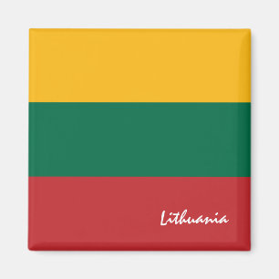 Litauische Flagge & Litauen - Reise, Urlaub/Sport Magnet