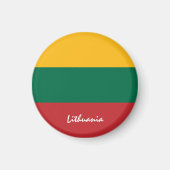 Litauische Flagge & Litauen - Reise, Urlaub/Sport Magnet (Vorne)