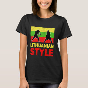 Litauische Flagge - Litauischer Boxklub Vintag T-Shirt