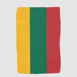 Litauische Flagge & litauischer Golfurlaub/Sport Golfhandtuch