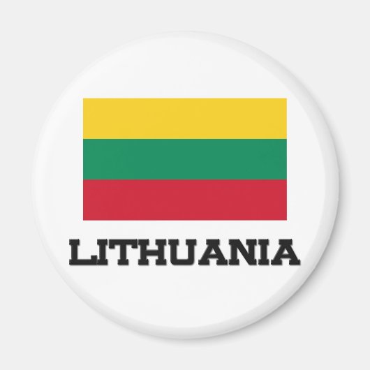 litauische Flagge Magnet (Vorne)