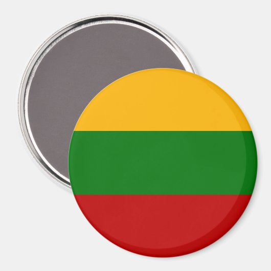 litauische Flagge Magnet (Vorderseite/Rückseite)