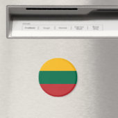 litauische Flagge Magnet (In Situ (Geschirrspüler))