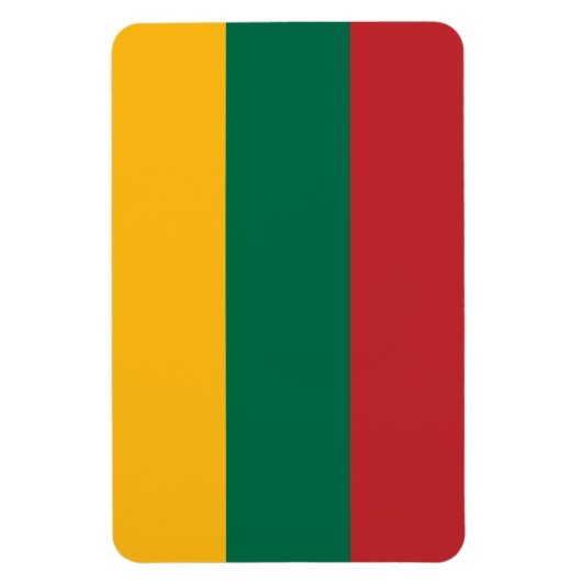 litauische Flagge Magnet (Vertikal)