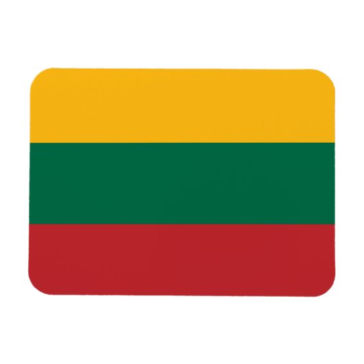 litauische Flagge Magnet (Horizontal)