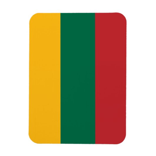 litauische Flagge Magnet (Vertikal)