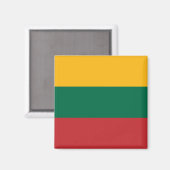litauische Flagge Magnet (Vorderseite/Rückseite)