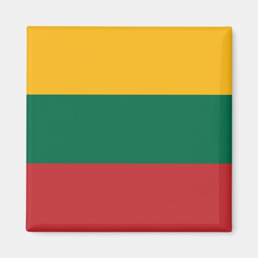 litauische Flagge Magnet (Vorne)