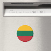 litauische Flagge Magnet (In Situ (Geschirrspüler))