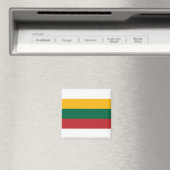 litauische Flagge Magnet (In Situ (Geschirrspüler))