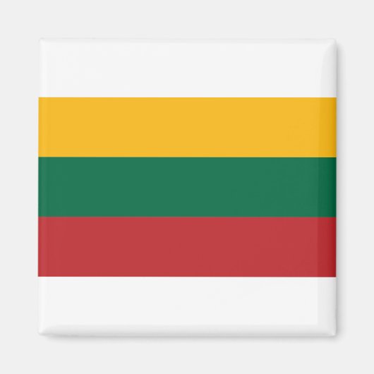 litauische Flagge Magnet (Vorne)