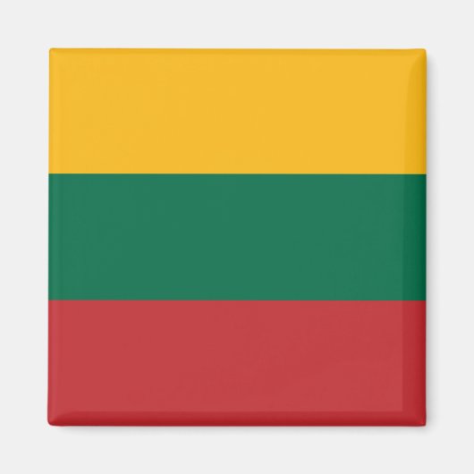 litauische Flagge Magnet (Vorne)
