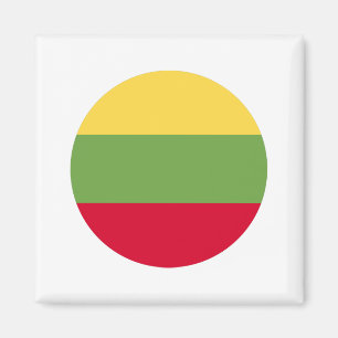 litauische Flagge Magnet