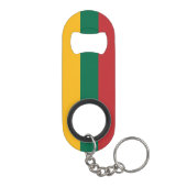 litauische Flagge Mini Flaschenöffner (Rückseite)