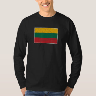 Litauische Flagge mit Vintager litauischer Nationa T-Shirt