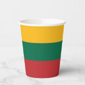 litauische Flagge Pappbecher (Links)