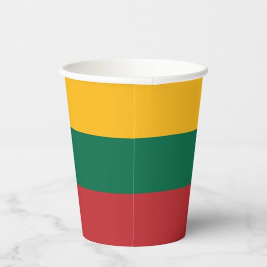 litauische Flagge Pappbecher (Rechts)